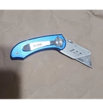 Uline Blue Folding Utility Knife Box Cutter W/ Replaceable Razor Blade. Fixed Price $14.99.