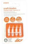 Slice 4-PACK Set #10519 Ceramic Craft Knife Cutting Blades. Fixed Price $17.99.