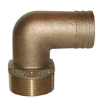 Groco 3/4" Npt X Id Bronze 90 Degree Pipe To Hose Fitting Standard Flow .... Fixed Price $20.51.