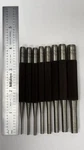 Starrett 8PC Drive Pin Punch Set, Sizes 1/16"TO 5/16" End Diameters. Fixed Price $53.00.