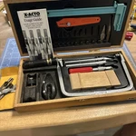Vintage X-acto 9 Tool Deluxe Hobby Craft & Woodworking Set Wooden Case Usa. Fixed Price $68.90.