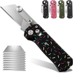 Fmeida Ultra-light Folding Utility Knife W/ G10 Non-slip Handle Compact Pocket. Fixed Price $32.79.