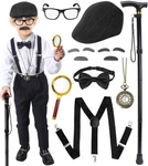 100 Days Of School Costume For Boys - Old Man Grandpa Accessories Set. Fixed Price $21.87.