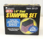 Pittsburgh #35121 1/4" Steel Stamping Set 36 Piece Number Letter Punch T106. Fixed Price $19.95.