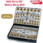 86 Pcs Master Tap And Hex Die Set, Premium Titanium Coating - Sae & Metric, Hss. Fixed Price $152.09.