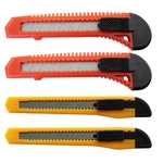 4 Birdz Utility Knife Razor Box Cutter Retractable Snap Off Blade Red & Yellow. Fixed Price $7.25.