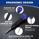 Workpro 5" Automatic Center Punch For Metal With Cushion Cap, Tool. Fixed Price $12.99.