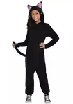 Black Cat Zipster Jumpsuit Costume Child/toddler Small 4-6. Fixed Price $19.99.