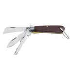 New Klein Tools 1550-6 3-BLADE Pocket Knife Carbon Steel Sheepfoot, Spearpoint. Fixed Price $37.99.