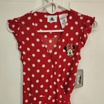 Disney Parks Minnie Mouse Dress Red W/ White Polka Dots Size Xs Nwt Cartoon Fun. Fixed Price $18.95.