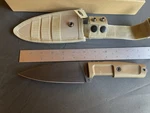 Extrema Ratio Shrapnel One Desert Tan Bohler N690 Fixed Blade Knife. Fixed Price $109.99.