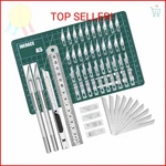 Jneoace Exacto Knife Precision Carving Craft Hobby Kit With 40 Pcs. Fixed Price $13.56.
