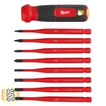 Milwaukee 48-22-2218 8-IN-1 1000V Insulated Slim Tip Multi-bit Screwdriver Set. Fixed Price $49.97.
