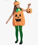 Spooktacular Creations Halloween Pumpkin Costume Kids Child Girls 5-7 Years 3PC. Fixed Price $17.99.