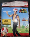 Super Mario Brothers Toad Adult Costume Kit. Fixed Price $42.99.