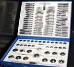 110PC Metric Large Tap & Die Set Rethreading Hole Threader Renew Threads. Fixed Price $109.99.