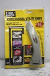 New Tool Shop Professional Utility Knife W/ Holster 243-5398 Sealed. Fixed Price $12.66.
