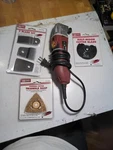 Chicago Electric Oscillating Tool 62866 W/ 3 New Packs# 67461, 67279 & 67261. Fixed Price $35.00.
