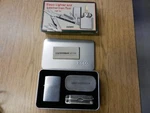 1999 Zippo Lighter And Leatherman Tool Gift Set W/ Tin Unused. Fixed Price $109.99.
