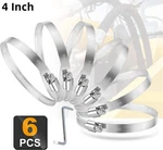 Band-it CP16S9 4" Center Punch Clamp 201SS 5/8" Wide X 0.025" Thick Pkg Of. Fixed Price $65.99.