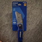 Kobalt Lockback Utility Knife Model 55905 Quick-change Blades Included. Fixed Price $20.99.