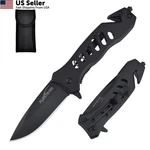 Albatross Edc Cool Sharp Tactical Folding Pocket 6.5" Total Length, Black-ft. Fixed Price $15.60.