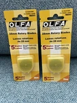 Olfa Rotary Cutter Blades Pc Mm New RB28-5 Lot Of Packs. Fixed Price $28.76.