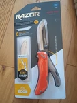 Outdoor Edge Razor-pro Folding Knife With 6 Replacement Blades Orange. Fixed Price $55.00.