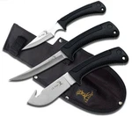 Elk Ridge ER-261 Hunting Knife Set, Made From 440 Stainless Steel, Rubber Handle. Fixed Price $55.00.