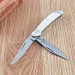Rough Ryder Copperhead Pocket Knife Stainless Steel Blades Smooth Bone Handle. Fixed Price $21.19.
