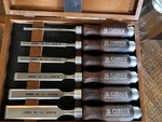 Narex Premium Bench Chisel Set Model 8105 - 6 Piece W/ Wood Presentation Box. Fixed Price $95.00.