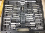 New Westward Tap And Die Set: 110 Pieces, #4-40 Min. Thread Size, M18 Max.. Fixed Price $289.99.
