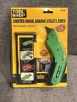 Tool Shop Lighted Quick Change Utility Knife NO.243-5466. Fixed Price $19.99.