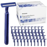 Mckesson Disposable Razors Count Twin Blade 1 (pack Of 50), Blue. Fixed Price $20.62.