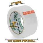 2 Mil Industrial 3" 110 Yds Carton Sealing Clear Packing Shipping Box Tape. Fixed Price $180.33.
