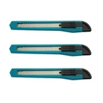 Motoproducts Turquoise Blue Small Retractable Utility Knife Wholesale 3 Pcs. Fixed Price $6.99.