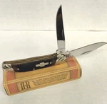 Rough Rider RR473 Copperhead Genuine Saw Cut Bone Handles 440 Ss Blades. Fixed Price $23.95.