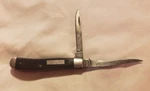 Sears Craftsman Usa 9481 Black Delrin Handle Pocketknife W/2 Blades, 7" Tl. Fixed Price $32.00.