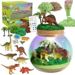 Dinosaur Light-up Terrarium Kit For Kids, Birthday Gifts Boys Ages. Fixed Price $33.96.