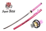 Onikiri Pink Super Bitch 1045 Forged Carbon Steel Samurai Katana Sword. Fixed Price $125.00.