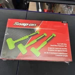 Snap-on Green HBFE103G 3PC Soft Face Dead Blow Hammer Set 24, 32, 48OZ. Fixed Price $309.00.