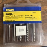 New Hanson Irwin Pc Spiral Screw & Bolt Extractor Set Flute Drill Bit 53535. Fixed Price $19.95.