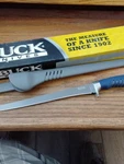 Buck Knives Silver Creek Fillet Knife 9.6" 420J2 Blade Rubber Handle &sheath 225. Fixed Price $55.00.