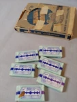 1940S Smith Safety Razor Double Edge Blades New Old Stock 6 Boxes. Fixed Price $27.84.