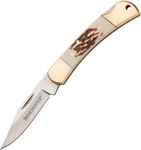 Winchester Small Lockback White Imitation Stag Folding Pocket Knife 6220085W. Fixed Price $20.85.