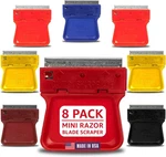 Original Mini Razor Scrapers, 8 Pack U.s. Made For Scraping Off Paint Decals Lab. Fixed Price $12.41.