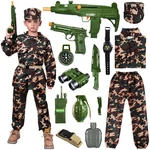 Niplooow Kids Army Costume For Boys,boys Military Soldier Small, Green. Fixed Price $42.36.