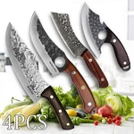 4PCS Stainless Steel Kitchen Knife Set Professional Utility Knives For Men. Fixed Price $42.51.