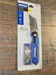 Kobalt Utility Knife & 11 Blades, Foldable Speed Release Quick Change Box Cut.... Fixed Price $22.49.