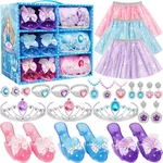 Ljzj Princess Dress Up Toys & Jewelry Boutique, Costumes Set Incl Color Skirts,. Fixed Price $42.92.